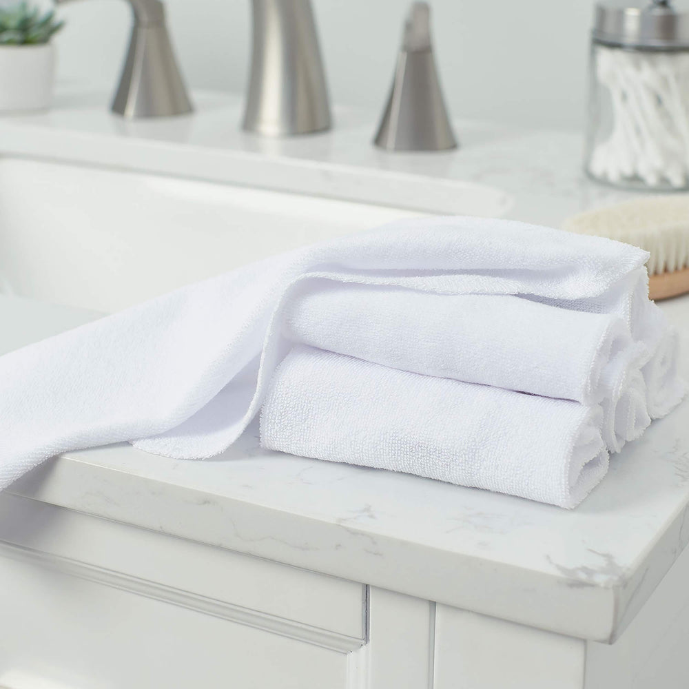 Gerber washcloth absorbs moisture quickly for easy bath cleanup