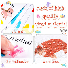 Gersoniel colorful-numbers-wall-stickers support recognition of numbers.