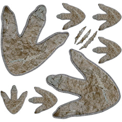 Gersoniel dinosaur footprint decals pack for easy nursery decoration
