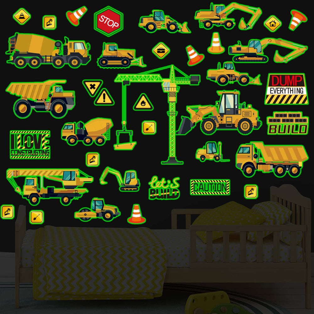 Gersoniel glow crane sticker provides luminous detail for a unique bedroom or classroom decoration.