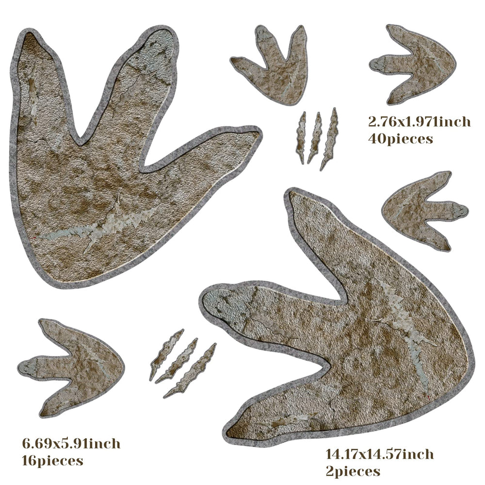 Large 16x17 cm footprint for nursery walls