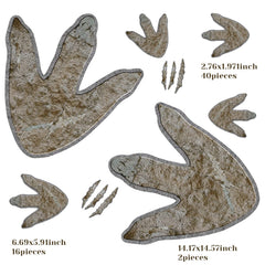 Large 16x17 cm footprint for nursery walls