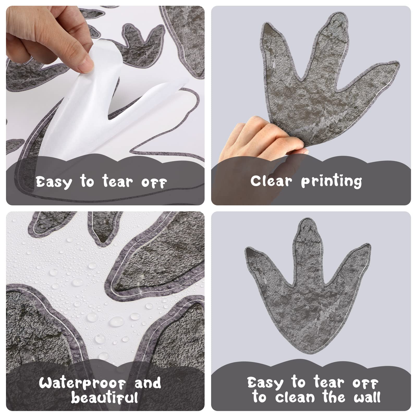 Medium 6x7 cm footprint adds playful detail to kids' rooms