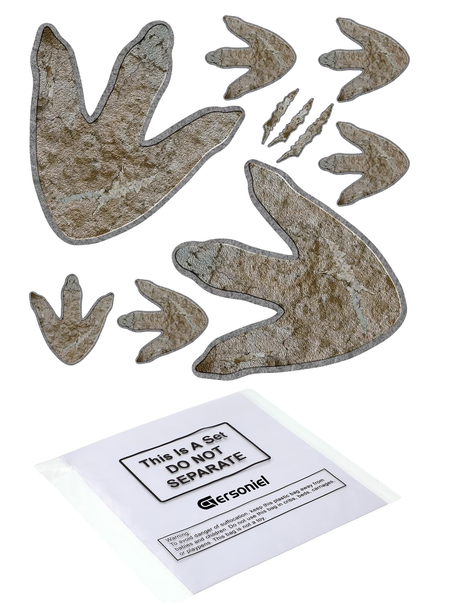 Gersoniel dinosaur tracks for party DIYs and classroom displays