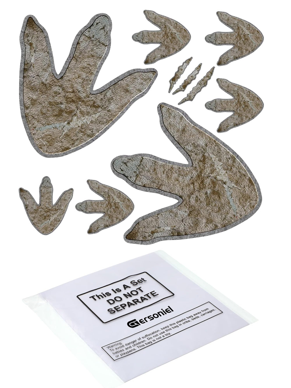 Gersoniel dinosaur tracks for party DIYs and classroom displays