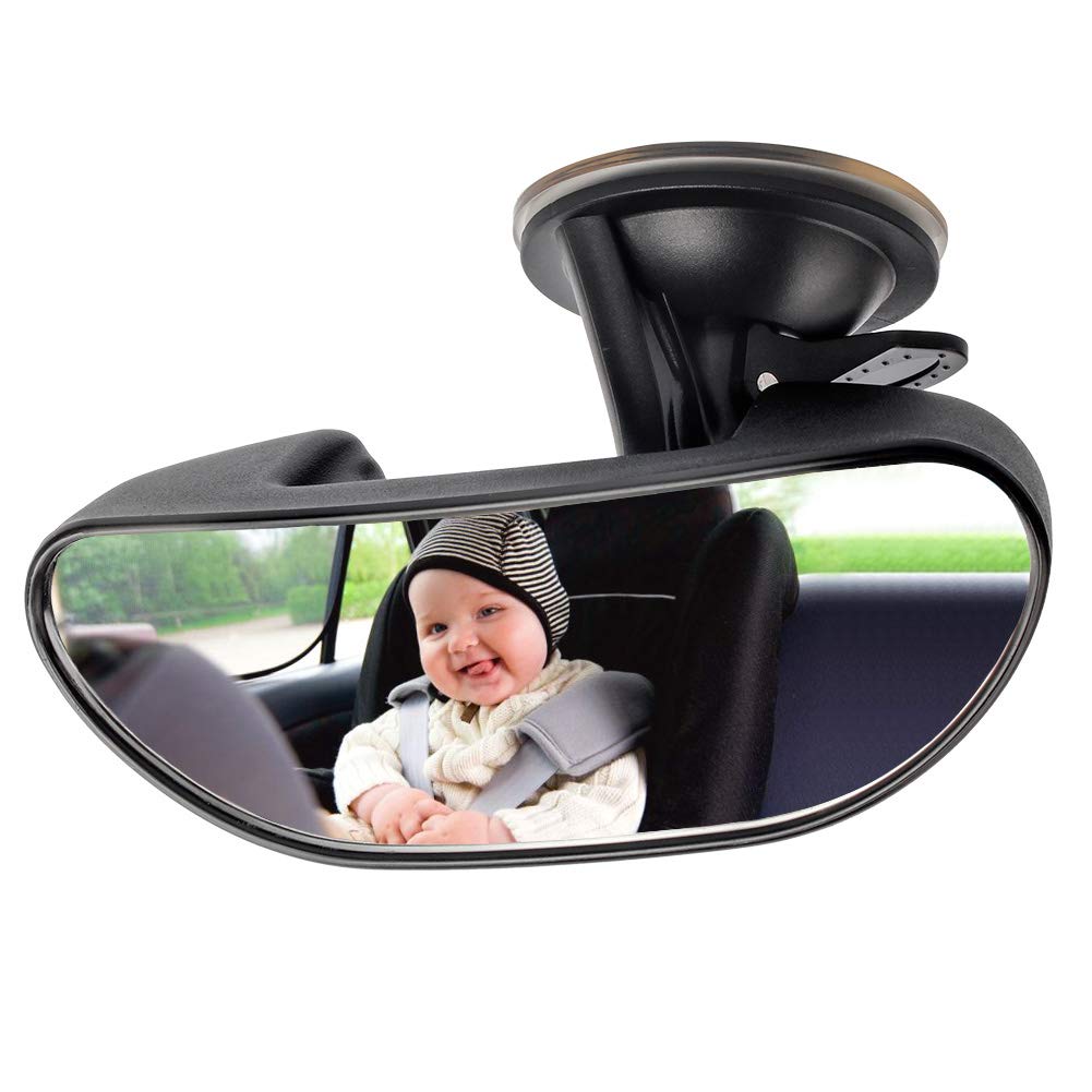 GES Rear View Mirror shows 360 rotation for versatile backseat monitoring