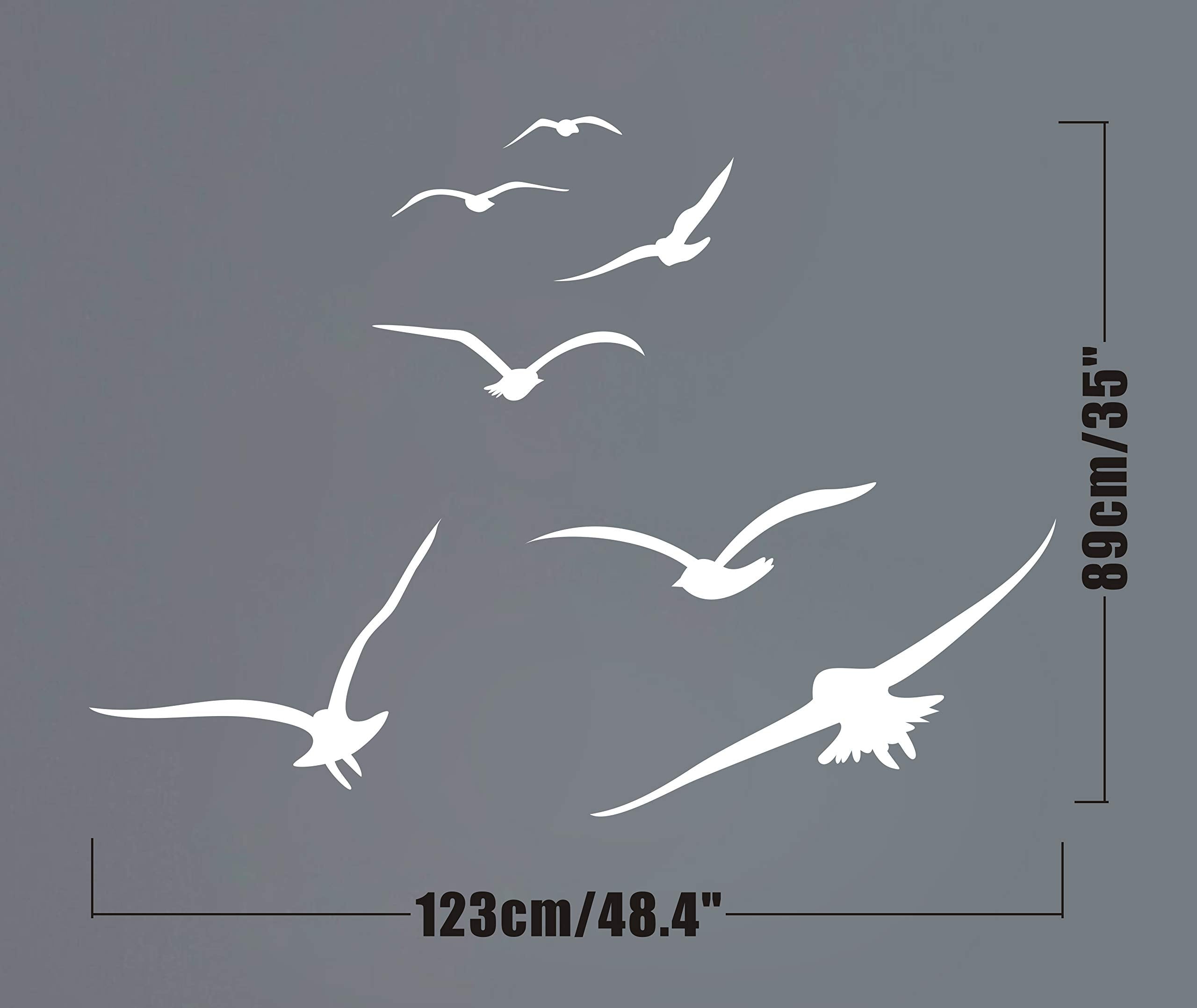 GESTYZ Flying Birds decals removable ceiling accents for living spaces