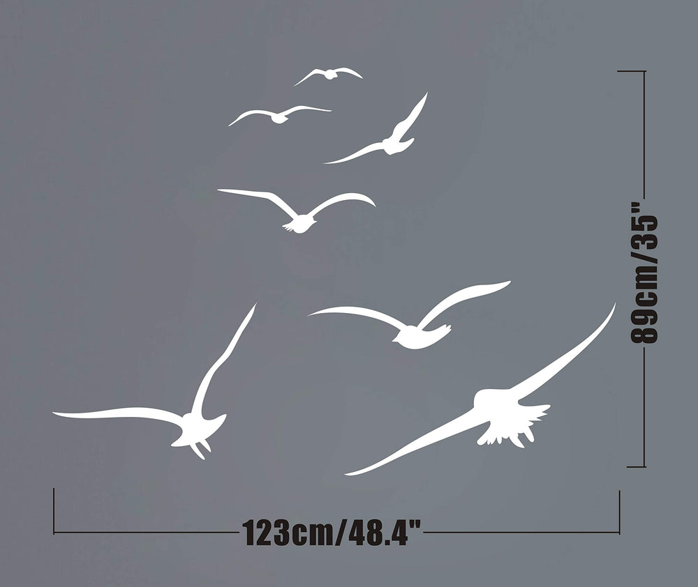 GESTYZ Flying Birds decals removable ceiling accents for living spaces