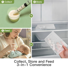 Gesumu Colostrum Collector Kit storage bags keep collected milk fresh and securely stored
