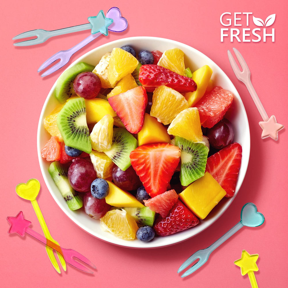 GET FRESH heart dessert forks add a playful touch to parties and snacks.