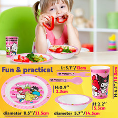Get Trend Hello Kitty bowl pink, lightweight kid-friendly bowl for cereals or soups.