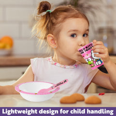 Get Trend Hello Kitty spoon pink, comfortable grip for little hands at mealtime.