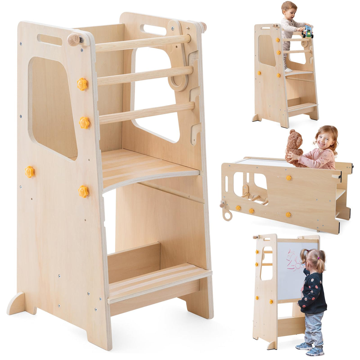 Gewitt toddler standing tower anti-slip platform enhances safety in the kitchen