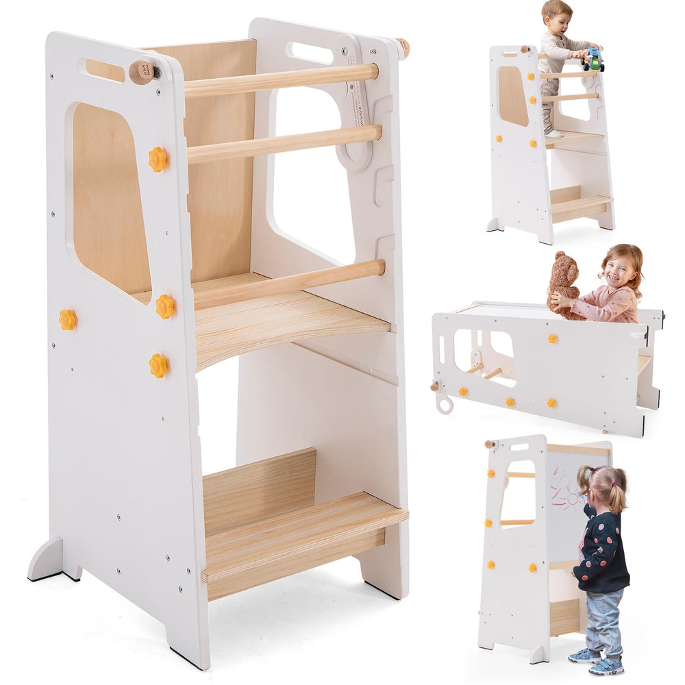 Gewitt Toddler Standing Tower front view showing sturdy safety features