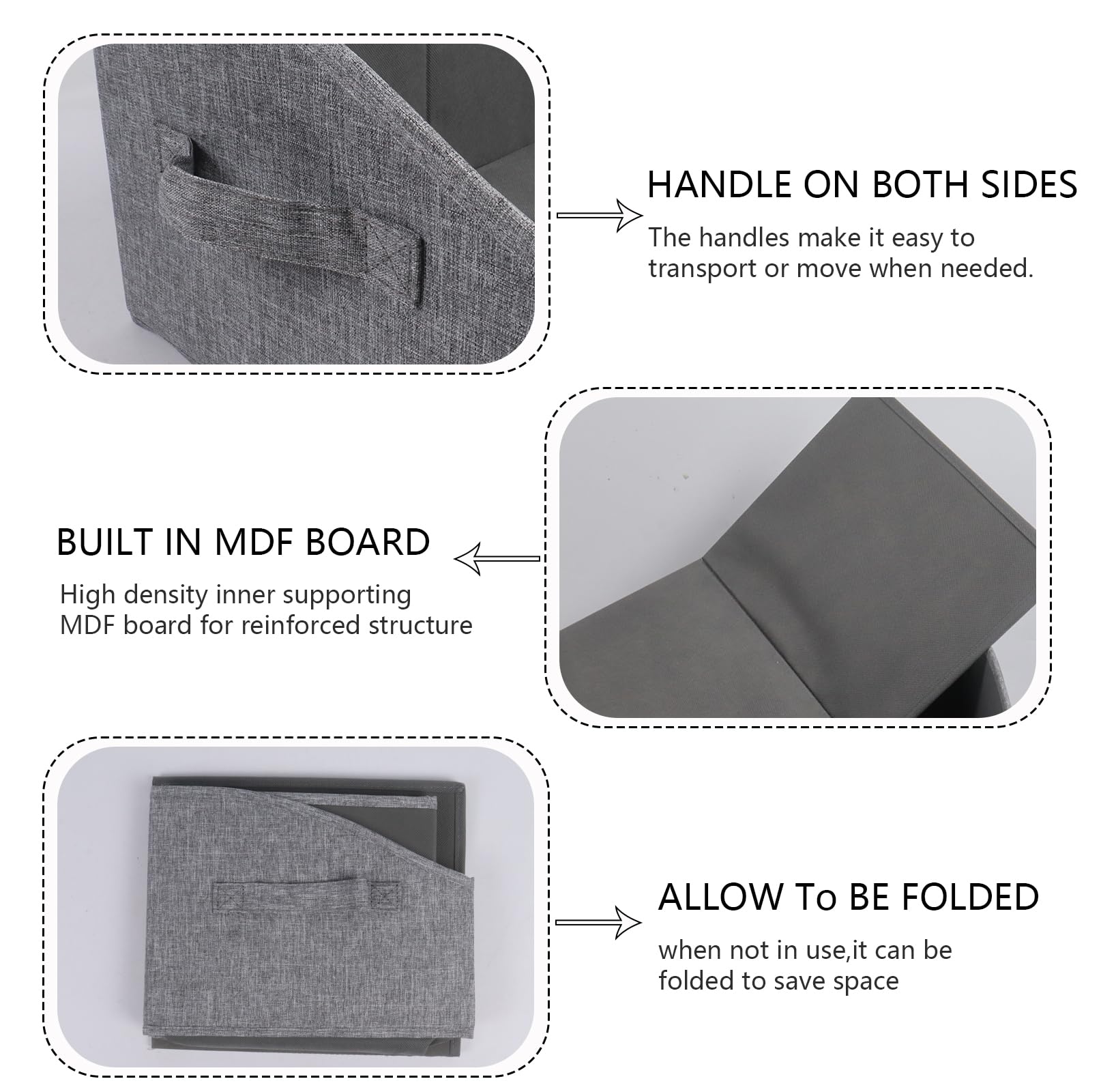 Geyecete dog toy bin open-top design improves quick access to toys.