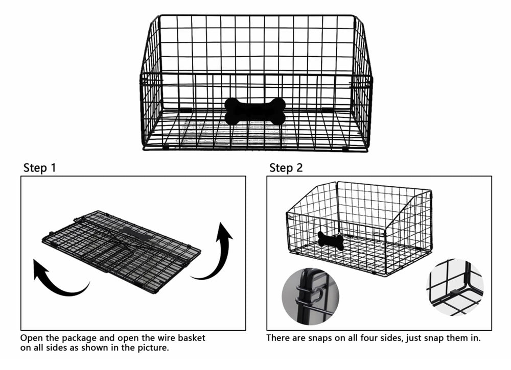 Geyecete foldable dog toy box saves space when not in use.