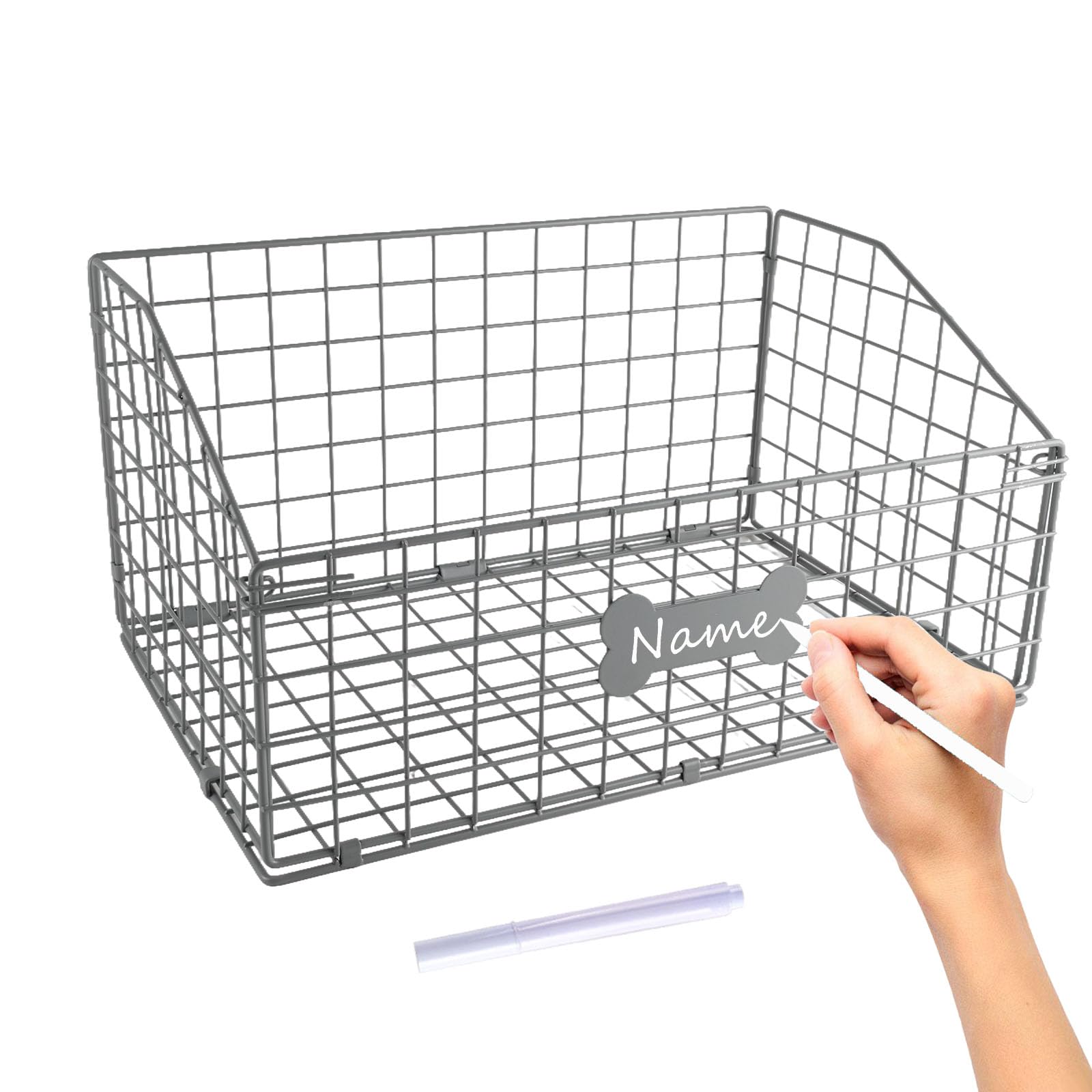 Geyecete dog toy box with open-top design for easy access and tidy storage.