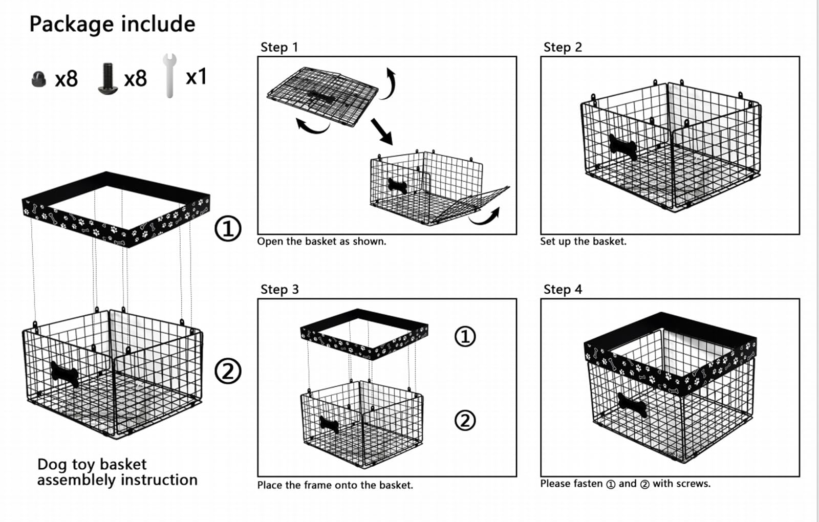 Geyecete foldable dog basket easy to stash when not in use