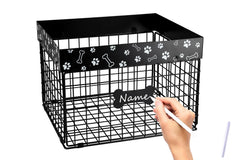 Geyecete large dog toy organizer folding basket shows space-saving storage