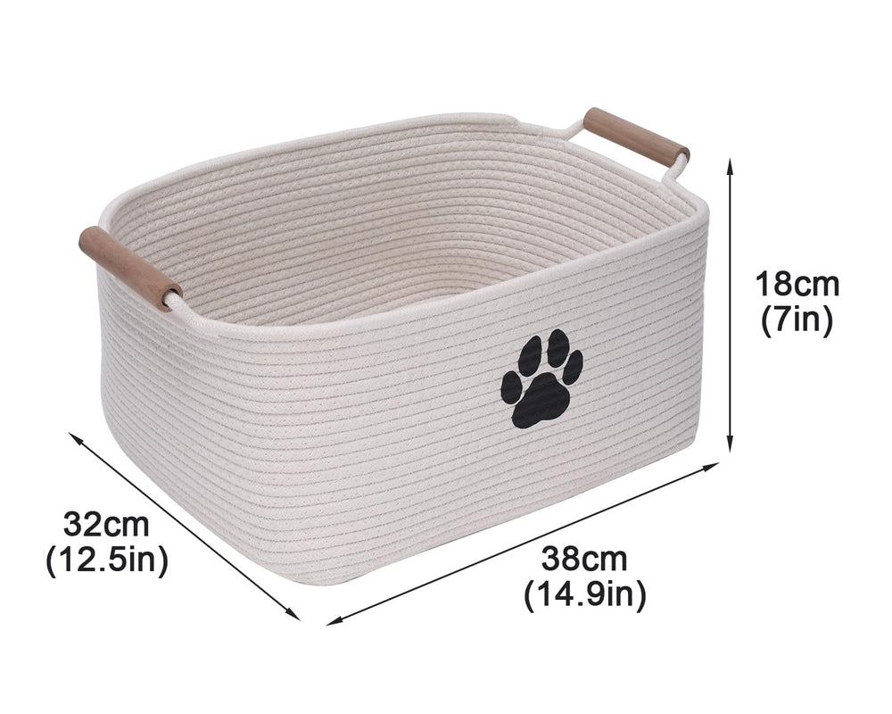 Geyecete living room decorative basket blends with decor while reducing clutter