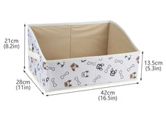 Geyecete storage box with handles demonstrates easy transport around the home.