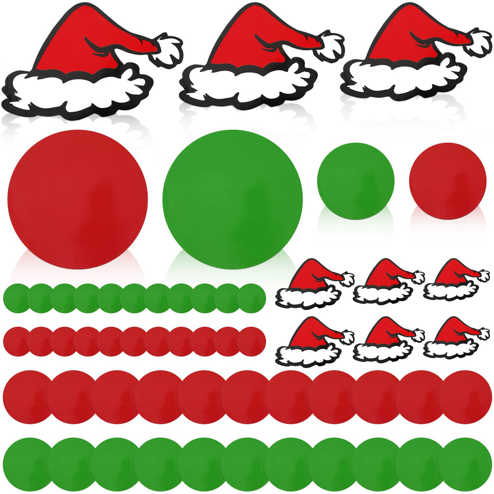 Geyee Christmas hat wall decals 10cm playful accents for holiday rooms with simple adhesion