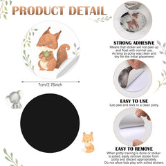 Geyee PVC-coated thermochromic stickers rinse clean and prevent odors after use.