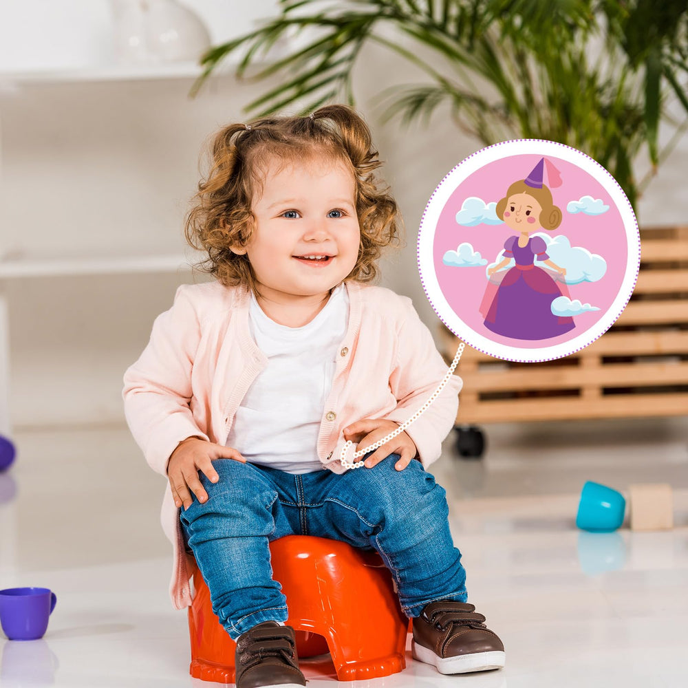 Geyee potty stickers washable coating demonstrates easy cleaning and odor resistance.