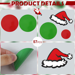 Geyee red circle wall stickers 10cm bold pop to enliven spaces with easy removal
