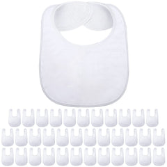 Geyoga 36-pack sublimation bibs laid out for bulk customization.