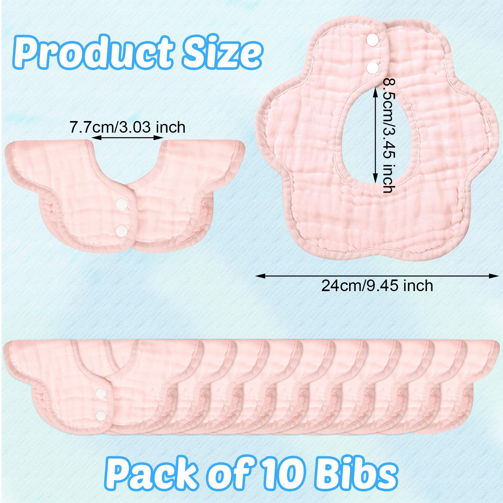 Geyoga baby bib machine washable for quick cleanup after feeding