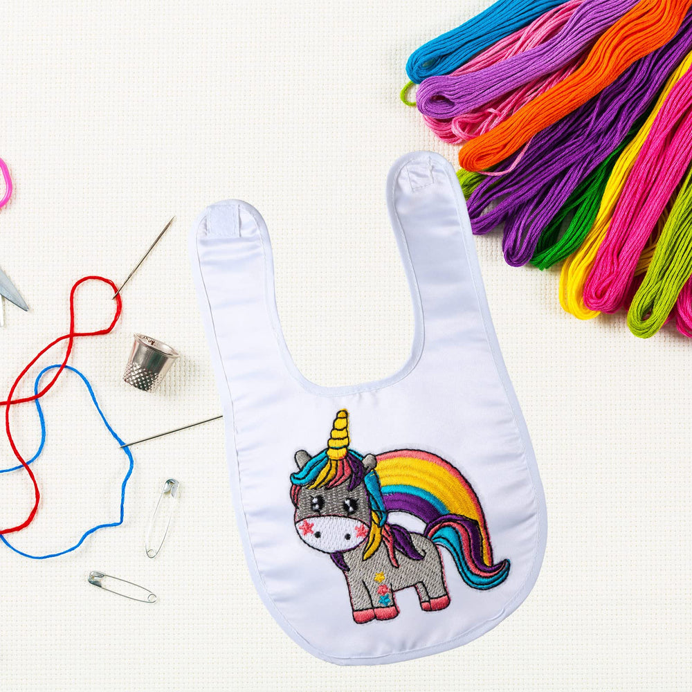 Geyoga baby bib sublimation-ready surface for vibrant festival designs.