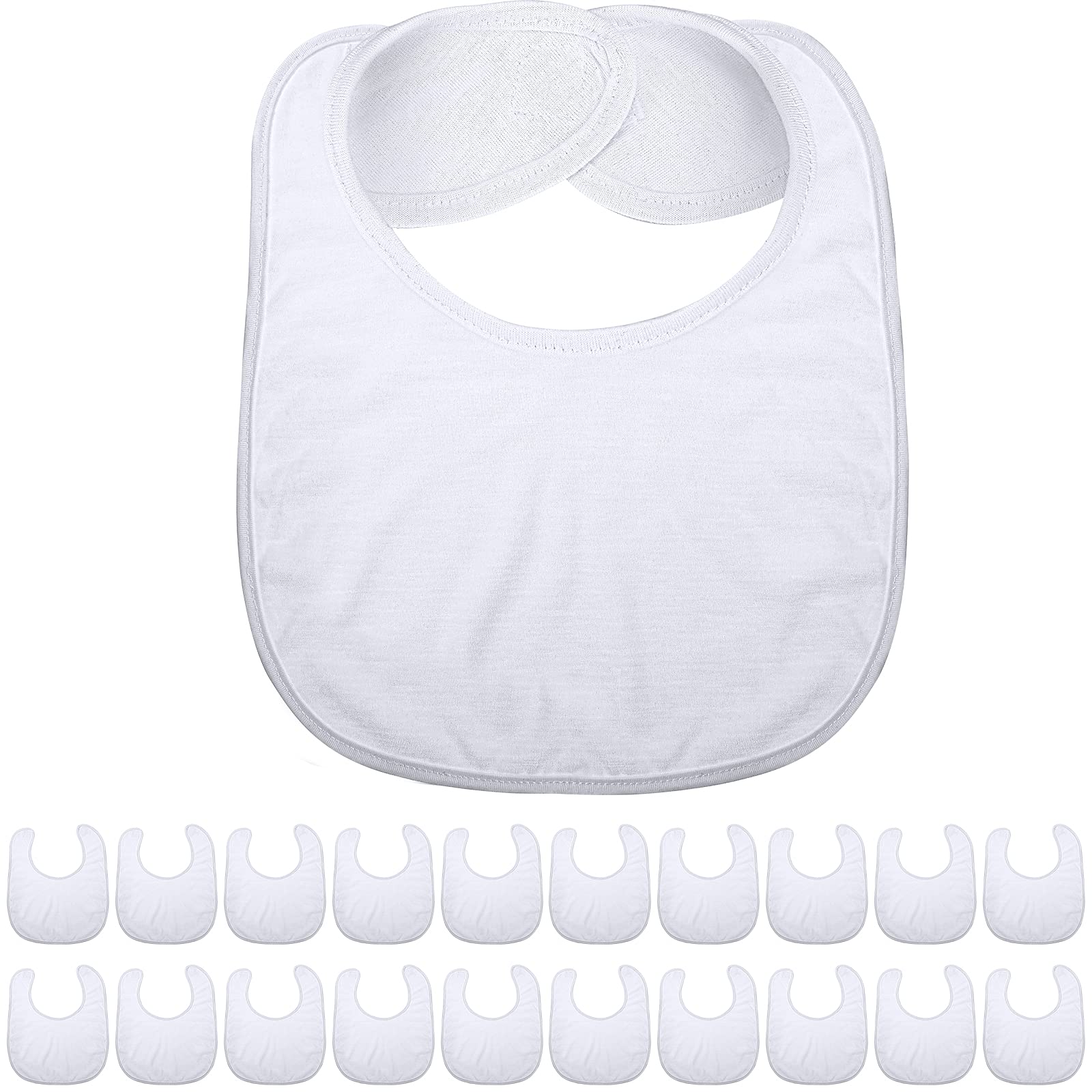 Geyoga sublimation blank bib pack ready for custom baby designs.