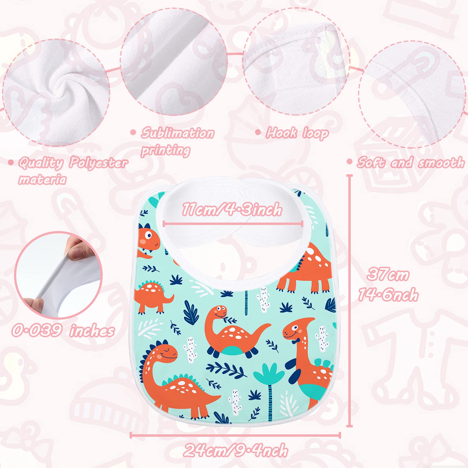 Geyoga DIY bib designs enable personalized baby fashion and gifts.