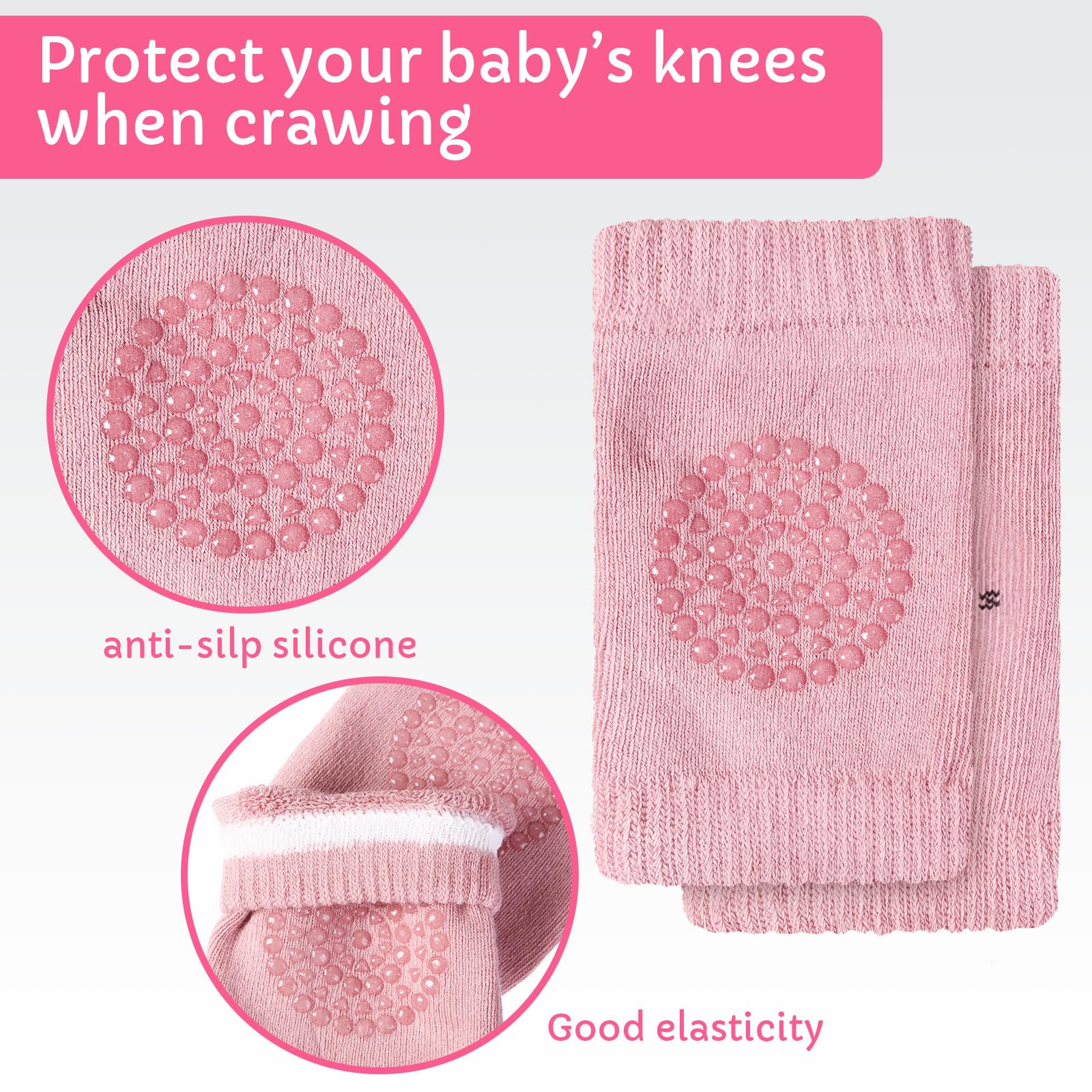 Geyoga knee-pads-on-baby-legs protect knees during crawls