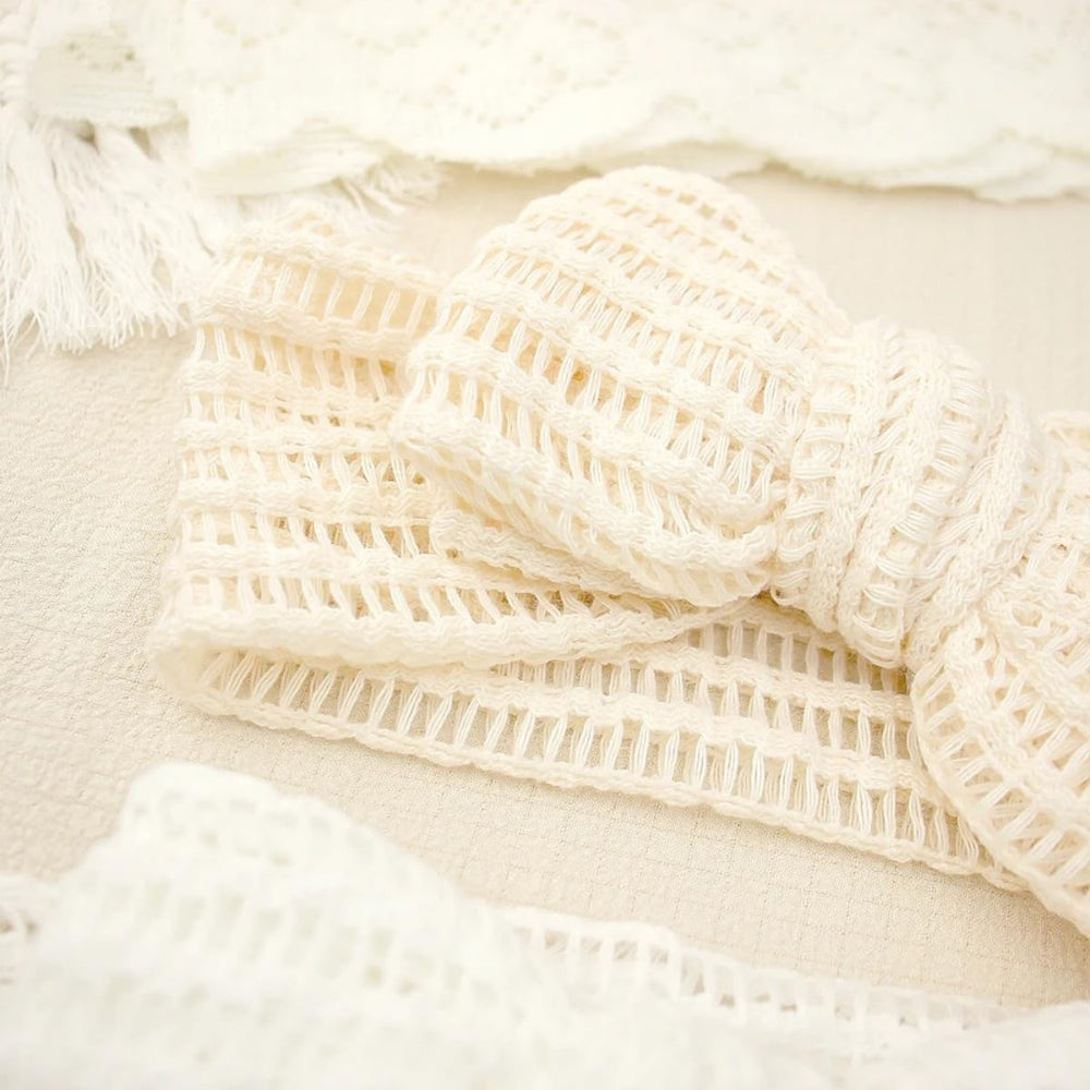 GEZISAN bow closeup detail showcases soft waffle texture