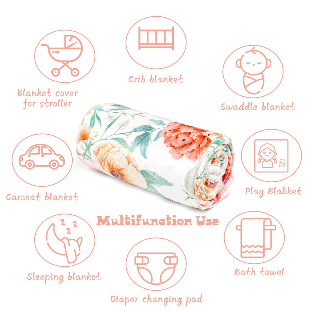 GFU Baby Blanket soft corner touch closeup for gentle infant contact