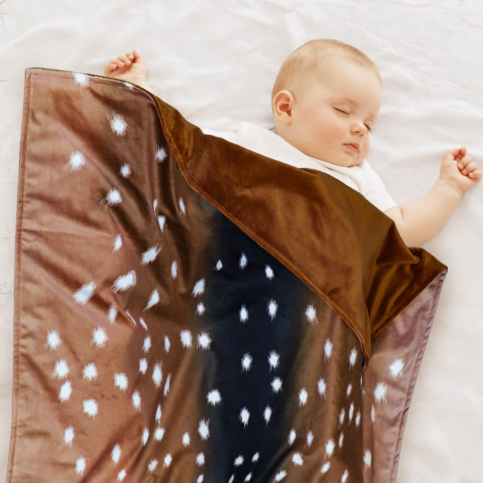 GFU baby blanket soft Minky side for plush nap time comfort