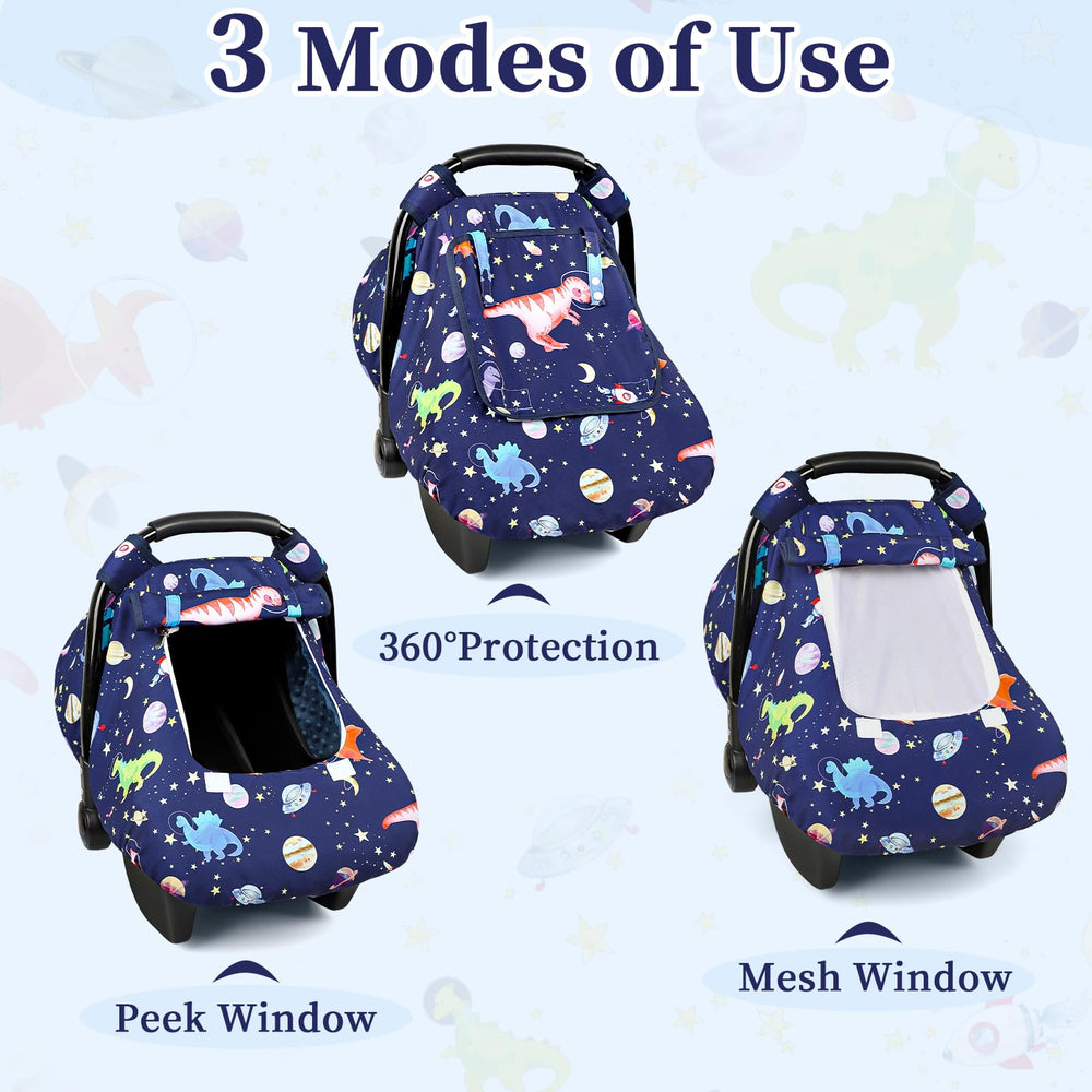 GFU baby car seat cover soft stretch fabric for easy wearing