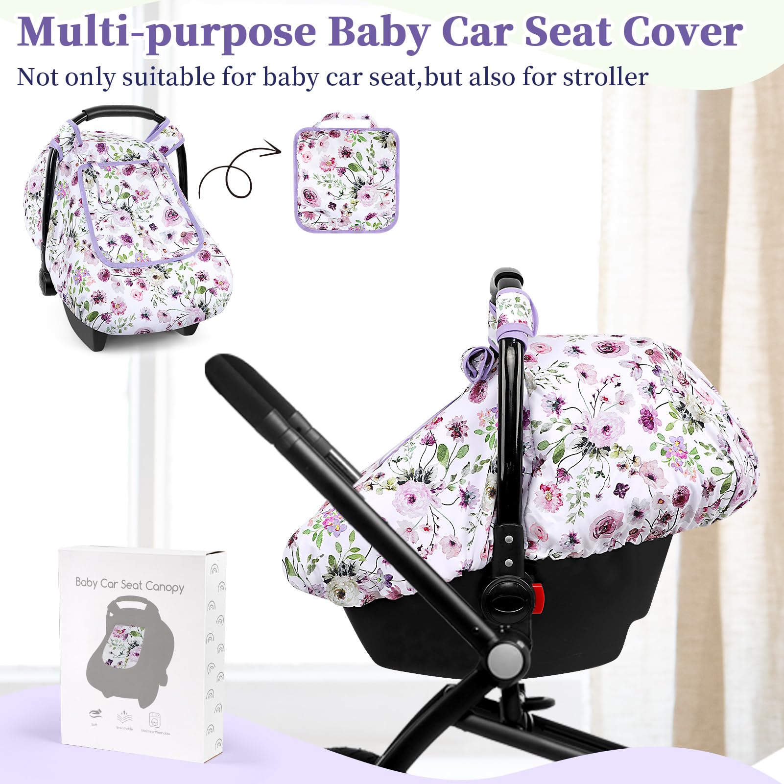 GFU Minky dot backing feels soft against baby's skin