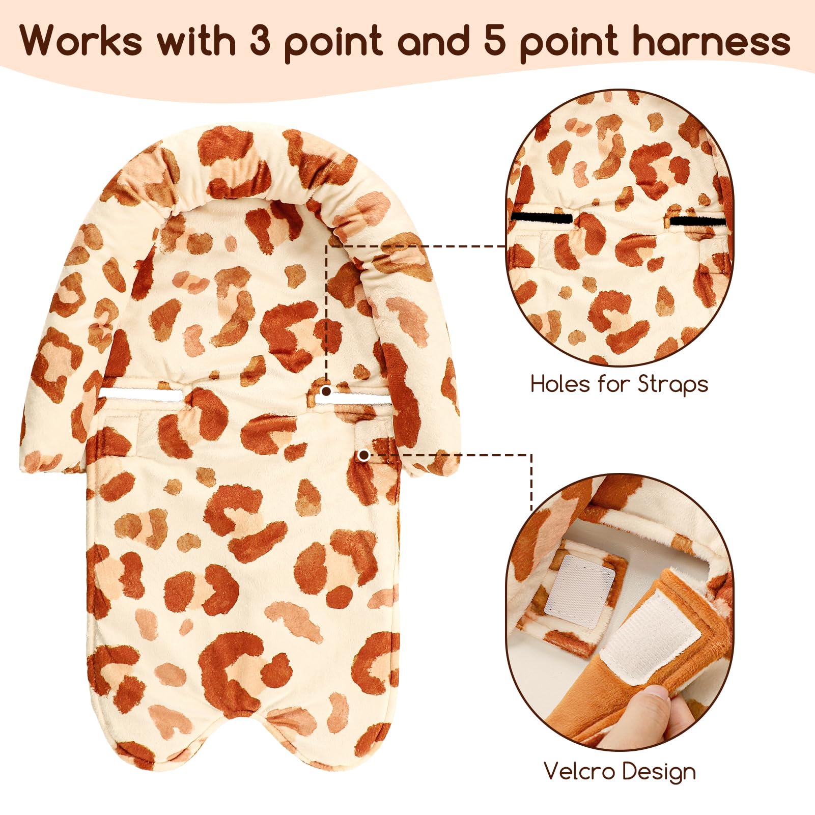 GFU Floral-pattern insert shown on car seat highlights all-season versatility