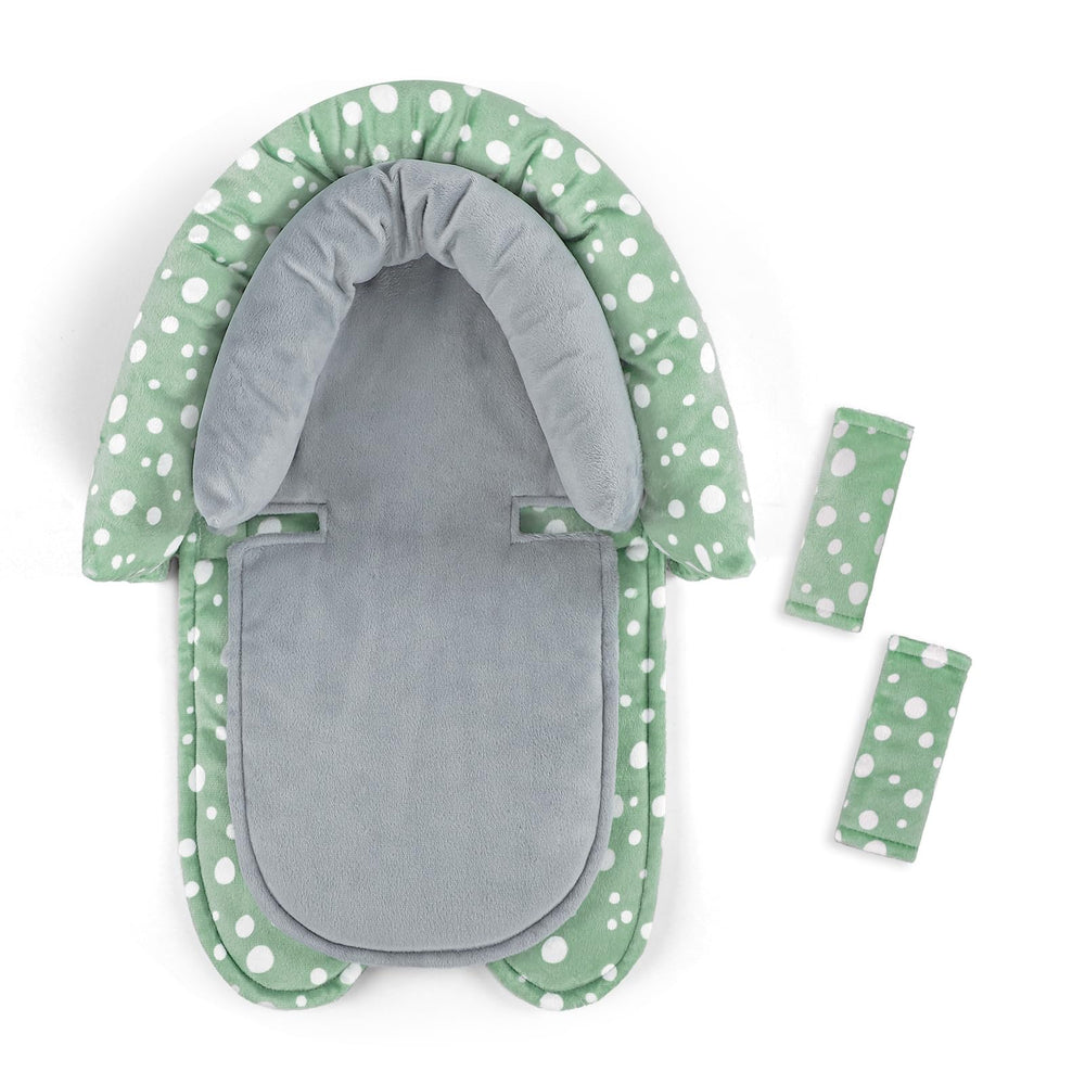 GFU baby head/body support in soft plush fabric for newborn comfort