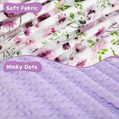 GFU blanket dotted back closeup highlights breathable dual-layer warmth.