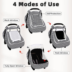 GFU breathable mesh layer promotes airflow and infant comfort on longer rides