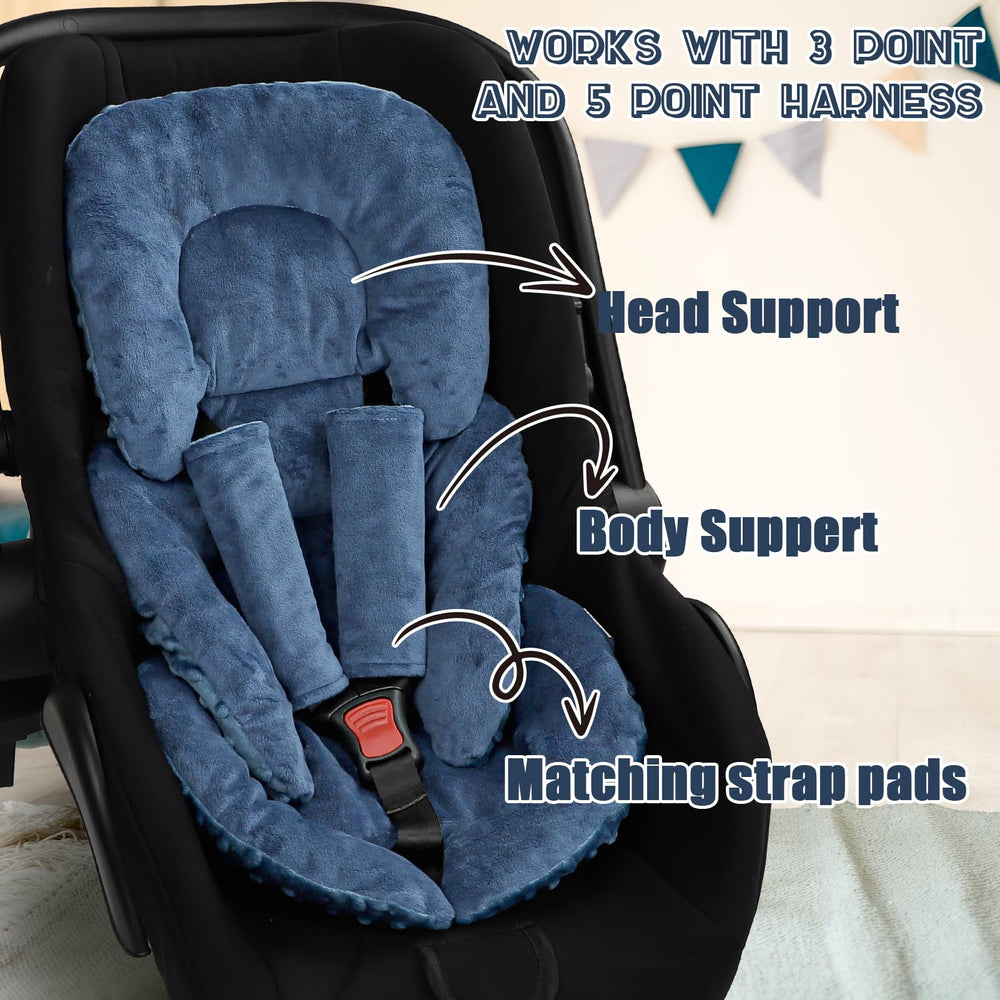 GFU harness padding provides extra comfort in car seats
