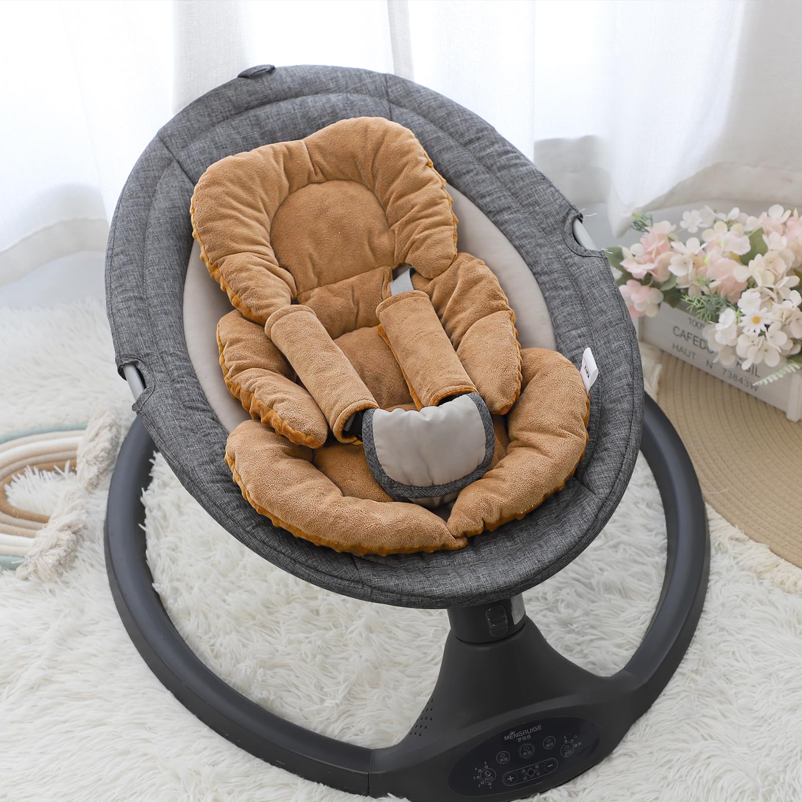 GFU brown color option complements strollers and interiors