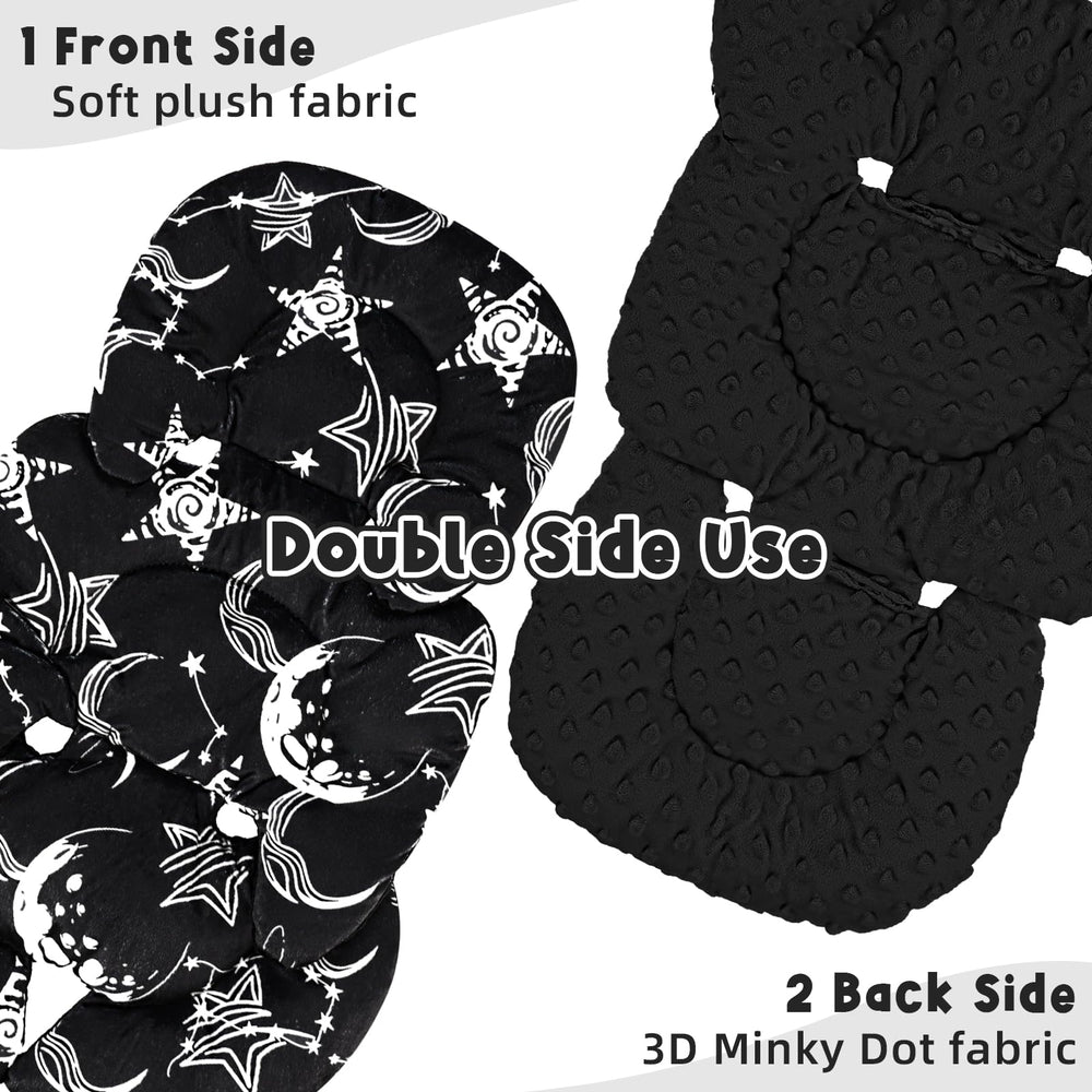 GFU double-sided insert features soft plush and breathable 3D fabric for seasonal comfort.