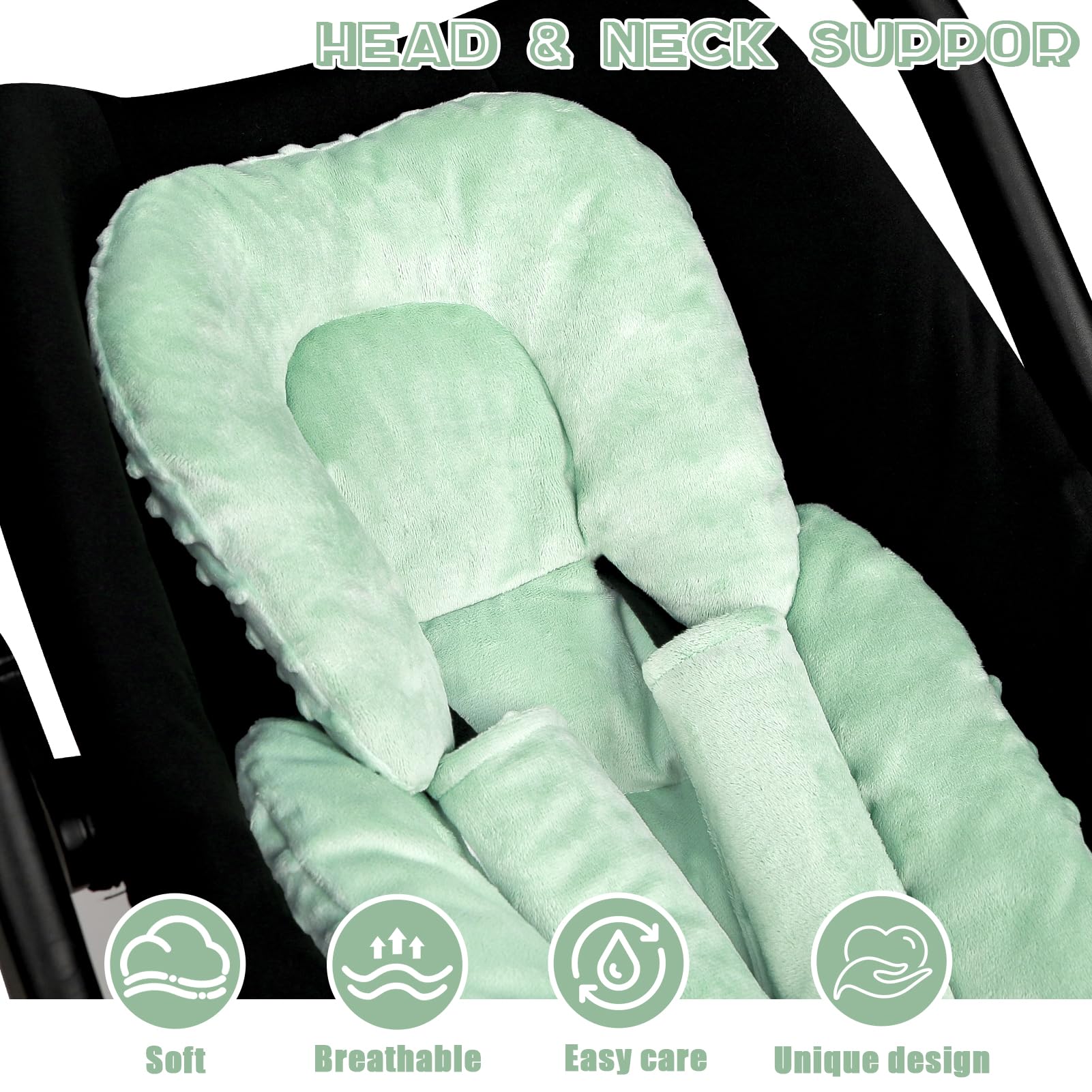 GFU dual-face green insert highlights plush vs 3D fabric for versatility