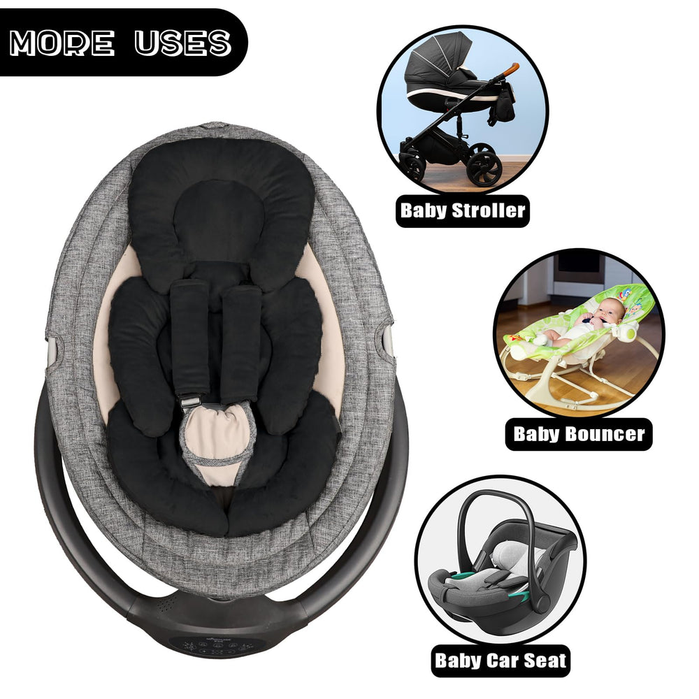 GFU insert fits strollers and swings for cozy on-the-go seating.