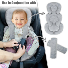 GFU infant car seat insert 3d-fabric-side features breathable texture for comfortable use.